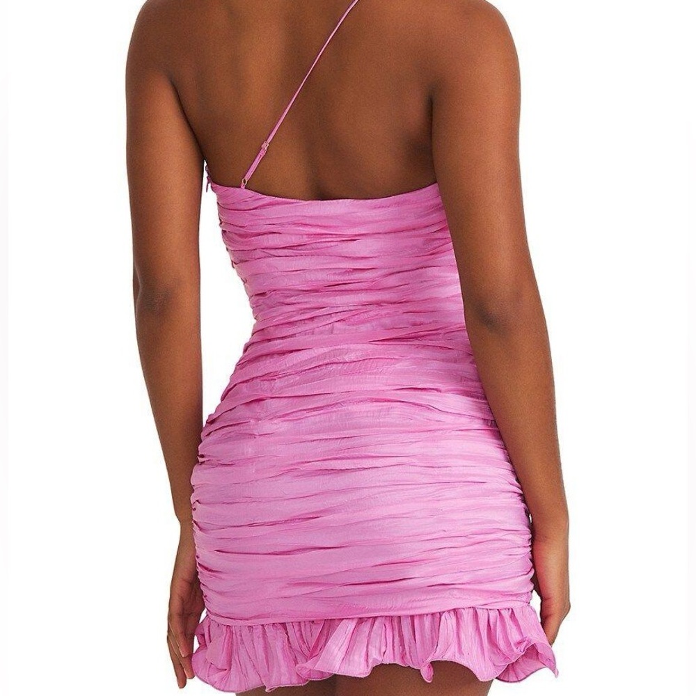 LoveShackFancy Pink Ruffled Mini Dress - Picture 2 of 5